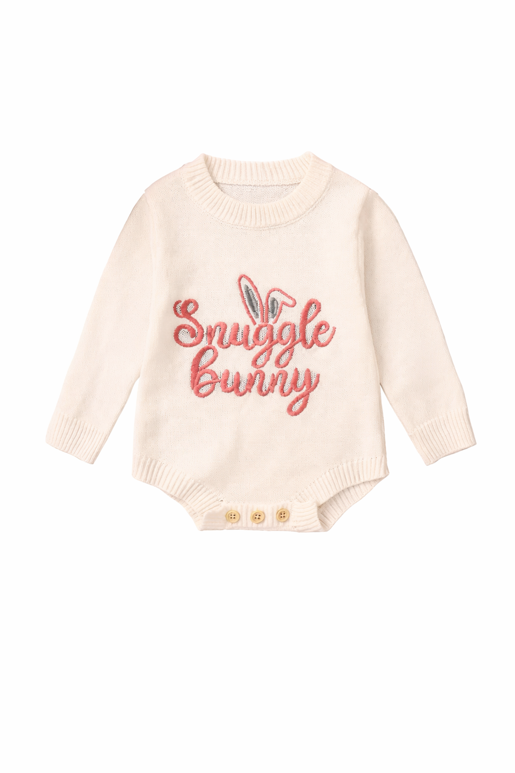 Snuggle Bunny Knit Bodysuit - Cream