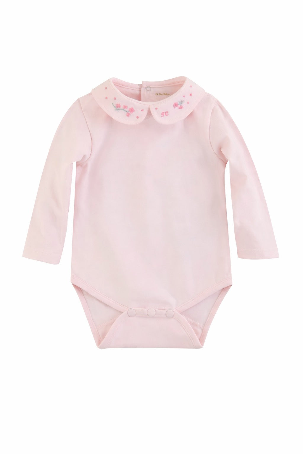 Embroidered Collar Bodysuit