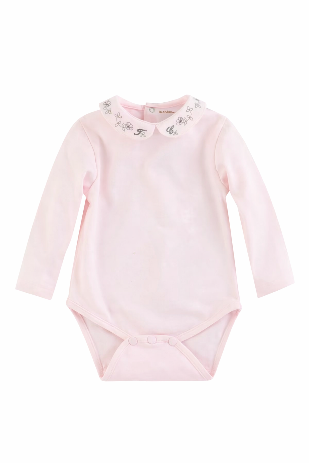 Embroidered Collar Bodysuit