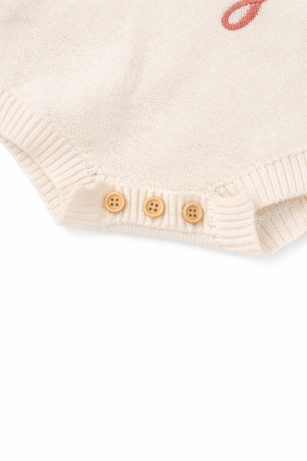 Snuggle Bunny Knit Bodysuit - Cream