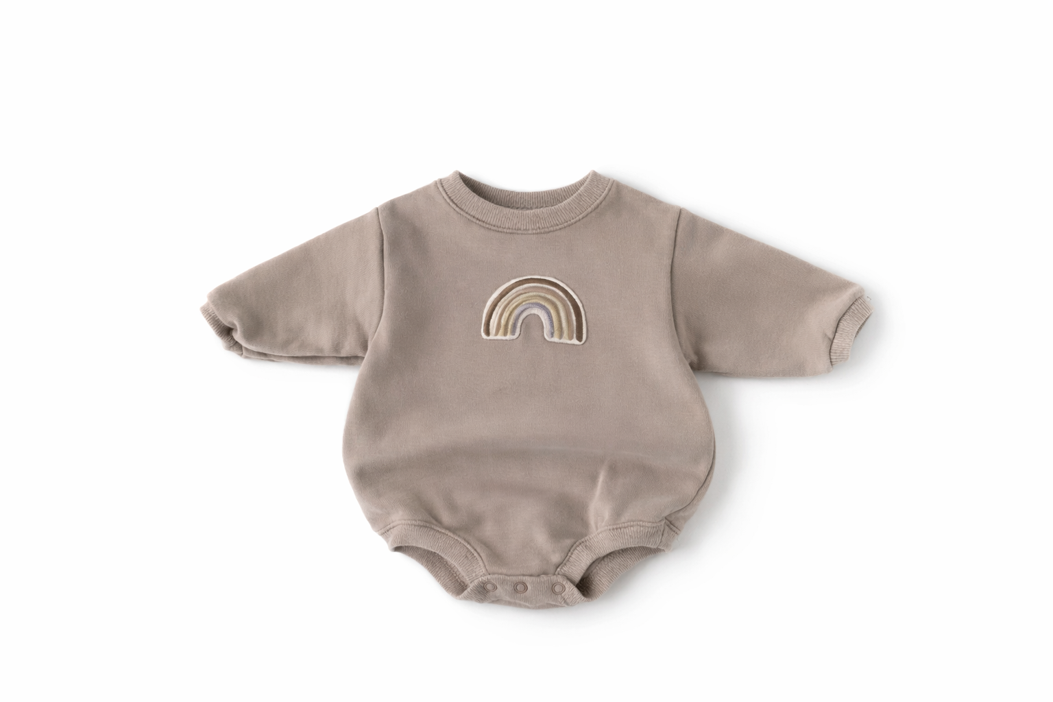 Organic Baby Bodysuit with Rainbow Detail – Soft, Cozy & Eco-Friendly